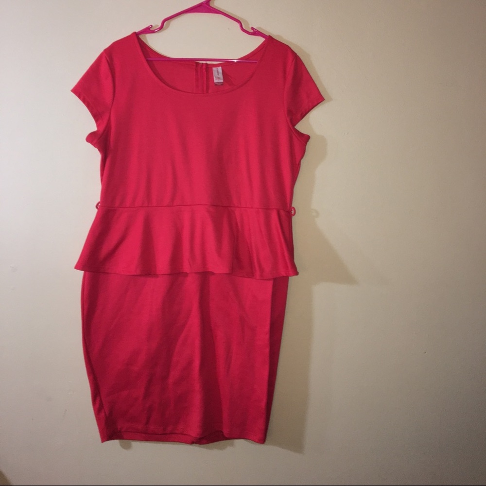 No Boundaries Peplum Dress